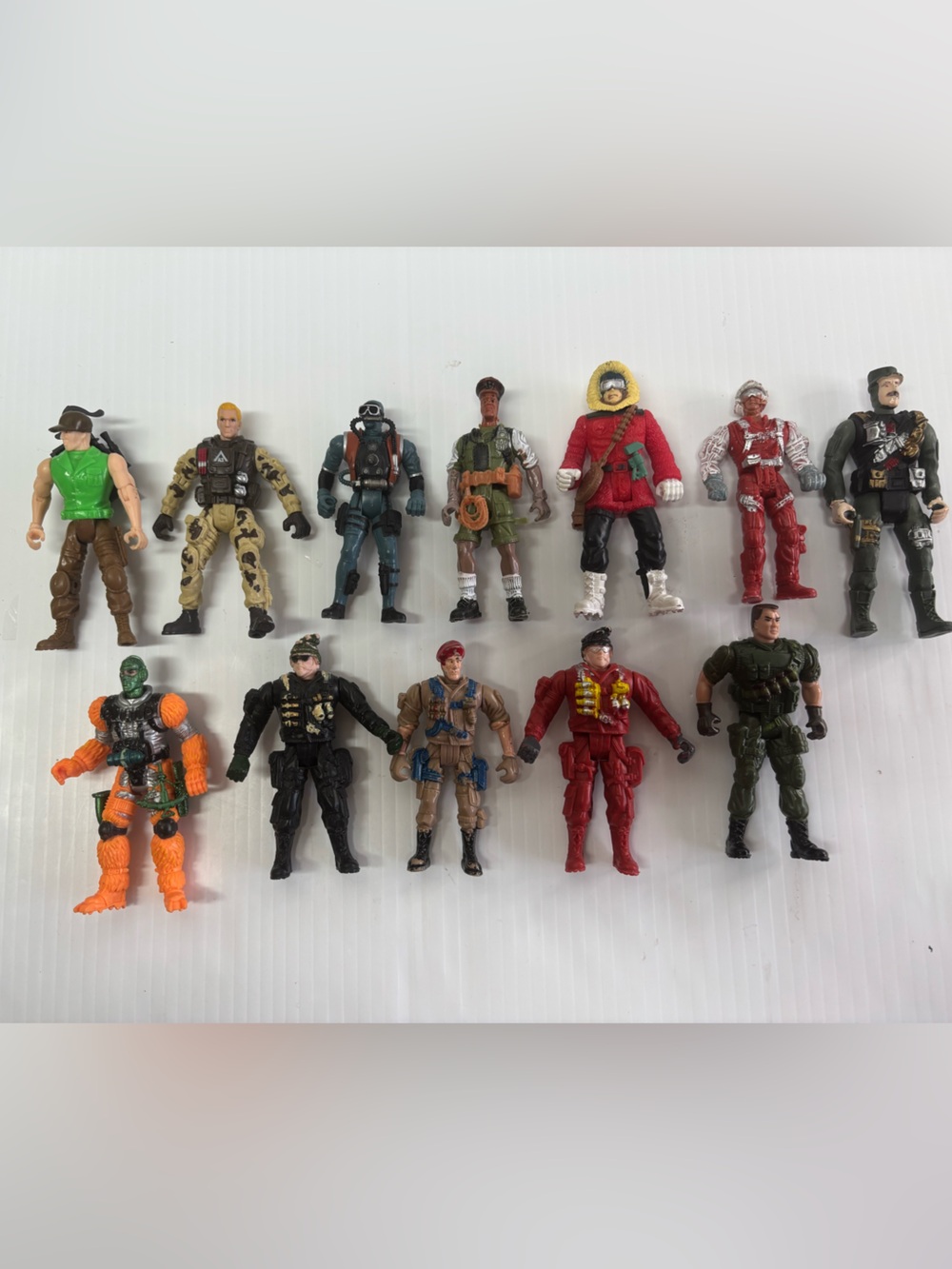 Chap Mei Vintage Figure Lot Of 12 Rare Army Swat Action 4” Random Hard To Find
